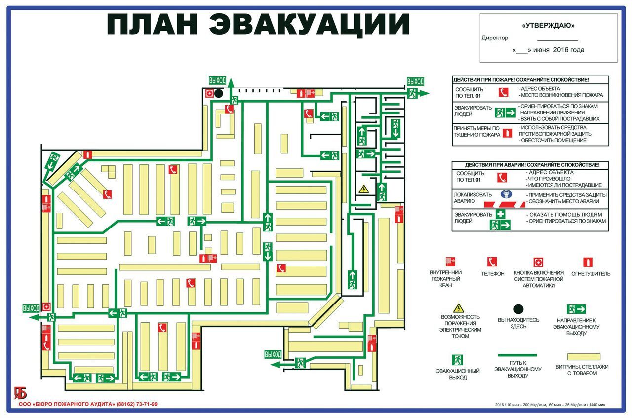 Планы эвакуации